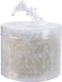 Decoris Kerstslinger-Guirlande - Met Sterren - Wit - Lametta - 700 cm