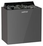 Harvia Saunaoven Vega Qubic, zwart, 6.0 kW | Aparte bediening vereist | HBQ604EM