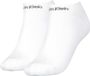 Calvin Klein Sneaker Gripper (2-pack) - dames enkelsokken - wit