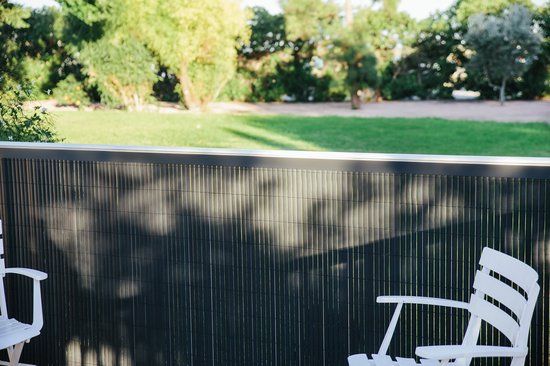 Intergard Tuinscherm kunststof PVC antraciet balkonscherm 1x3m