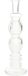 Ideas 4 Seasons Bloemenvaas Florence - transparant glas - ribbel - D9 x H28 cm