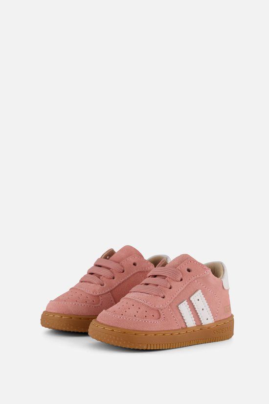 Shoesme Roze Suède Sneakertje - Sneakers Kinderen - Meisjes - Pink - Leer - Maat 22