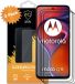 MobyDefend 3-Pack Screenprotectors - Gehard Glas met Zwarte Randen - Geschikt voor Motorola Moto G15 Power