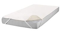 SETEX Kalmuck matrasbeschermer, 180 x 200 cm, hoekrubbers, 100% katoen, Classic, ruw wit