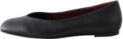 Next - Dames - Forever Comfort® leren ballerina's met vierkante neus - Zwart