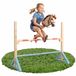 Relaxdays Hobby Horsing-hindernis, hoogteverstelbaar, agility-hindernis, HBT: 72x91x33 cm, voor kinderen, hout, kleurig