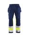 Blaklader 155818118933C54 High Vis werkbroek met stretch, marineblauw/geel, maat C54