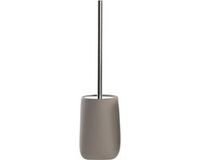 Item International ITEM Toiletborstel met houder - taupe / beige - dolomiet kunststeen - 41 x 11 cm