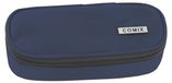 Trousse ovale, 22 x 5 x 7 cm, bleu, avec passants élastiques