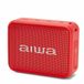 Aiwa BS-200RD: Bluetooth draagbare draadloze luidspreker, True Wireless Stereo, waterdicht. Kleur: rood