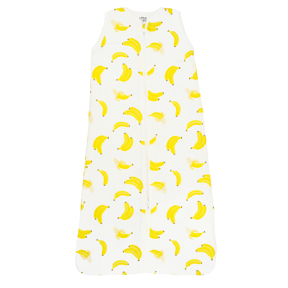 Little Boo Slaapzak Little Boo Hydrofiel Go Bananas Yellow 90cm