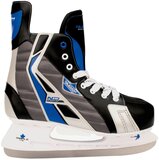 Nijdam 3386-ZBZ-41 Schaatsen - Zwart, Blauw, Zilver - Maat 41