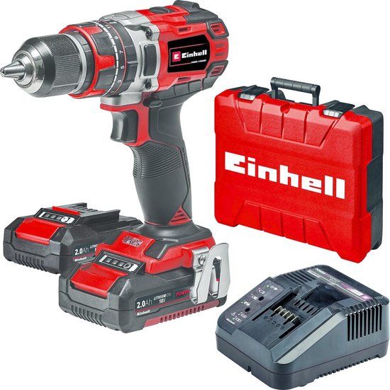 Einhell Accu Klopboor-/ Schroefmachine TE-CD 18/50 Li-i BL Kit - Power X-Change - Incl. 2x 2,0 Ah accu en lader