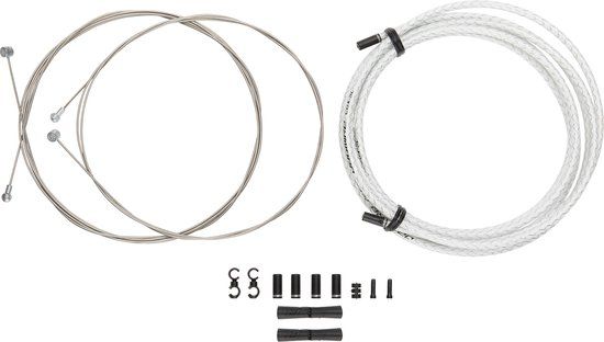 Jagwire Universal Sport Brake Kit - Braided White