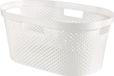 Merkloos Panier à linge Blanc 40L - Grande capacité