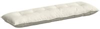 vidaXL Rugkussen Crèmekleurig 160 x 50 cm Corduroy stof