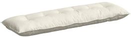 vidaXL Rugkussen Crèmekleurig 160 x 50 cm Corduroy stof