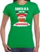 Shoppartners Bv Fout Kerstshirt / Kerst t-shirt Santa is a big fat motherfucker groen pour dames - Kerstkleding / Christmas outfit XXL