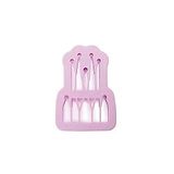 Ibili uitsteekvormpjes steden, 4-delig, van kunststof, roze, 2 x 10 x 10 cm, 4 stuks