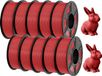 filament pour imprimante 3D, matériau écologique, taux de réussite d'impression élevé, PETG, rouge