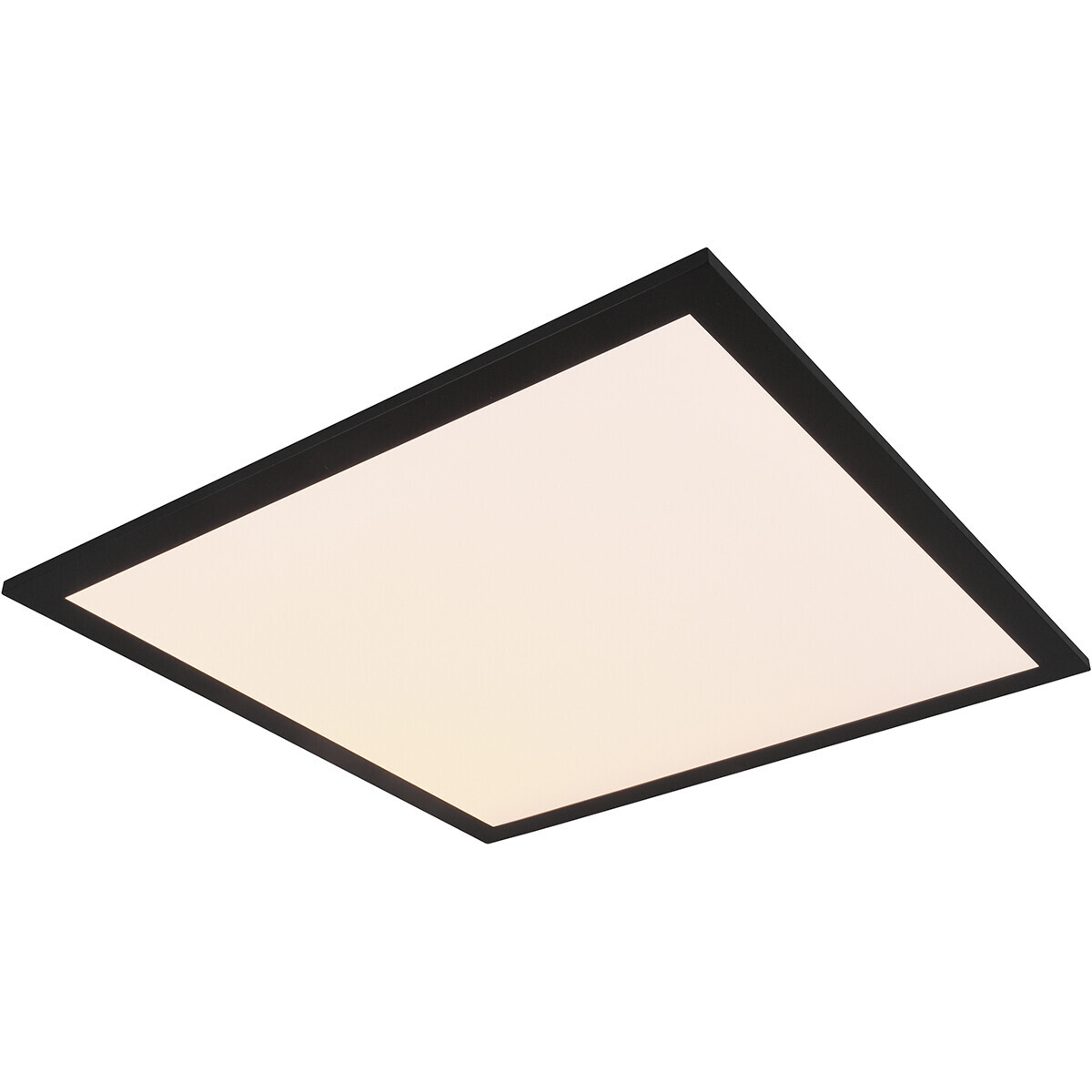 BES LED LED Plafondlamp - Plafondverlichting - Trion Alina - 18W - Warm Wit 3000K - Dimbaar - Mat Zwart - Aluminium - 45cm