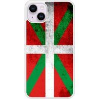 iPhone 15 Plus Drapeau Basque Bedrukt Siliconen Hoesje