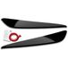 Koplampspoilers RDX Racedesign Koplampspoilers compatibel met BMW 2-Serie Gran Coupe (F44) 2019- (ABS Glanzend Zwart)