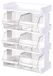 Icecat Porte-sachets de thé empilables, multicouche, plastique, transparent