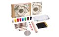 LET'S CLAY Pottery Kit, knutselset voor volwassenen, met luchtdrogende klei, gereedschap, verf, penseel en spiegel, luchtdroogkit voor beginners