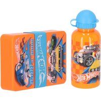 4KidsOnly Hot Wheels lunchset; lunchbox en drinkfles