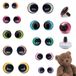 Yeux de sécurité pour amigurumi, lot de 20, de 12 à 20 mm