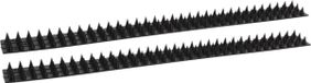 Merkloos / Sans marque Antiklimstrips tegen inbraak / katten / vogels - 25 meter (50x stuks van 50 cm) - zwart - Vogelpinnen / kattenpinnen - Hekpunten