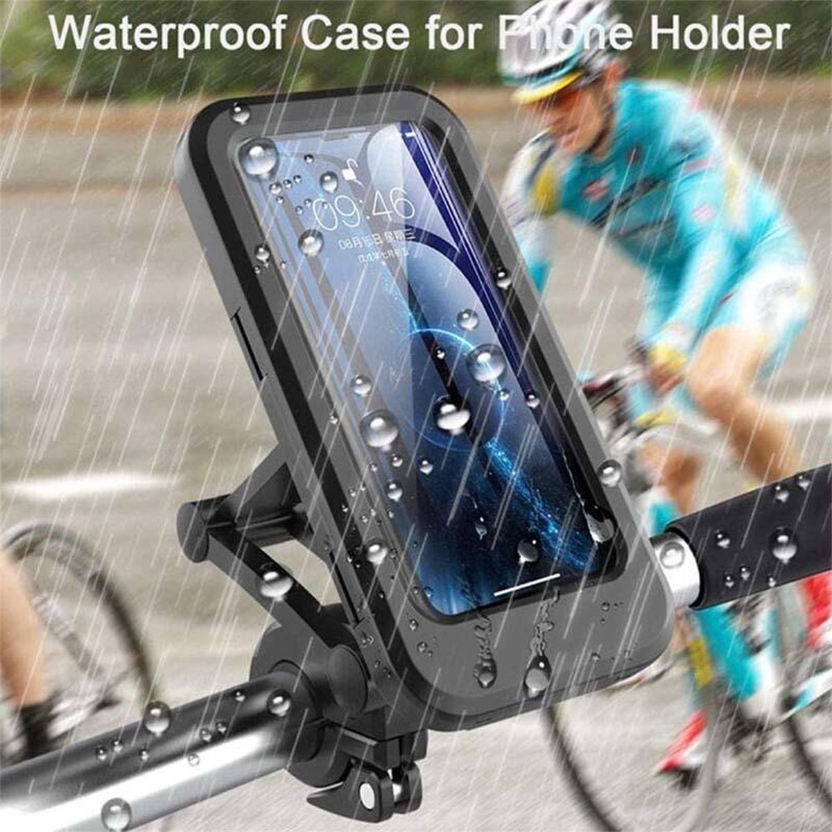 Viatel Telefoonhouder Fiets -Waterdichte Fietshouder voor alle Telefoons van 4 tot 6.7 inch – Waterproof en Dustproof Bike Mount Holder – Fiets Stuur Houder voor onder andere IPHONE 12(met magneet)/Samsung Galaxy