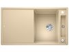 Blanco 523211 AXIA III 5 S 5 S SILGRANIT PuraDur incl. houten snijplank omkeerbaar, champagne