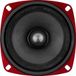 Avizar, haut-parleurs de voiture, 80 Watt, 90 dB, 10x10 cm, profondeur d'encastrement 5 cm, rouge/noir