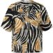 s.Oliver Vloeiende blouse in gemengde viscose met plooien en een all-over print dames