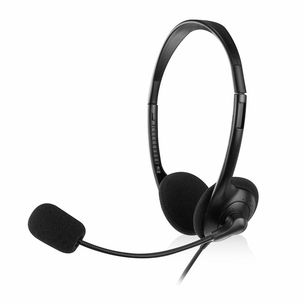 Ewent EW3563 Headset - Bedraad - Hoofdband - Zwart