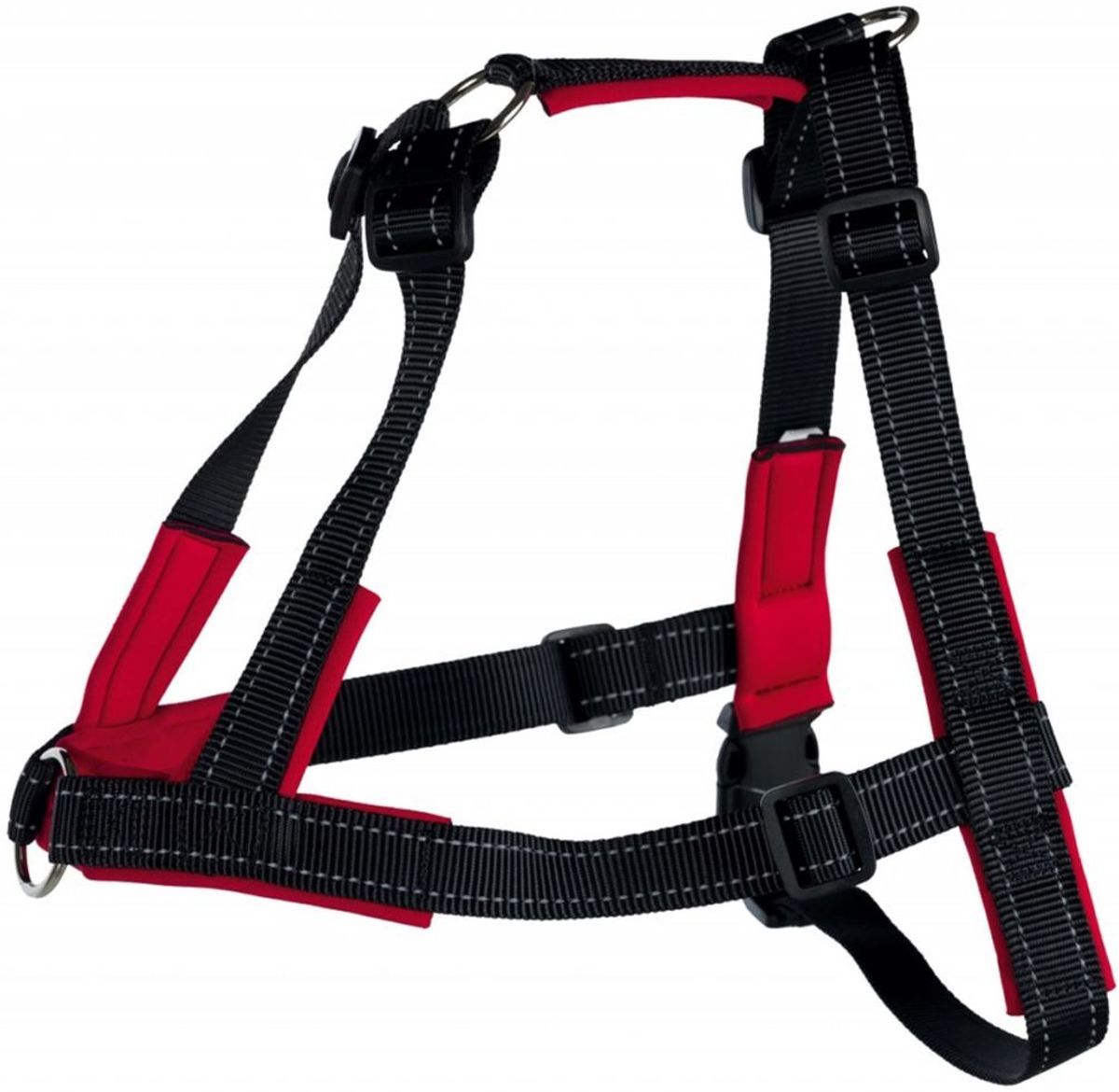 TRIXIE Lead'n'Walk Soft tuig zwart maat M-L 55-90 cm 13056