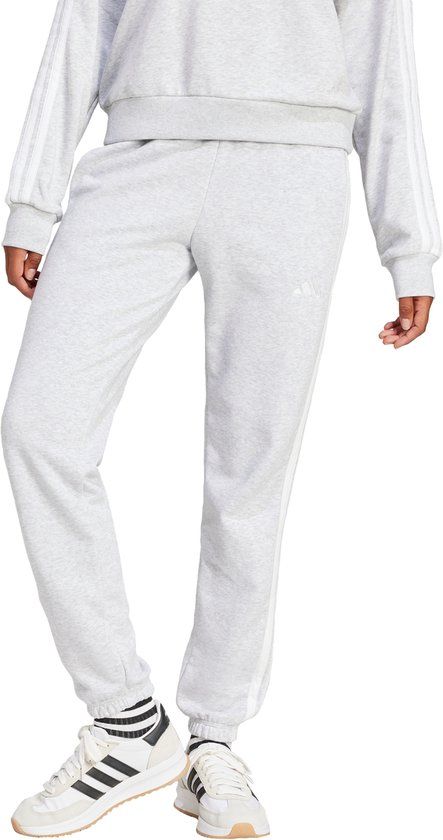 Adidas Sportswear Essentials 3-Stripes French Terry Cuffed Broek - Dames - Grijs