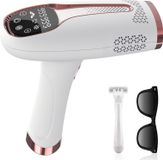 OKWISH Appareil d'épilation IPL, appareil d'épilation laser avec 5 niveaux d'énergie, 999.999 impulsions lumineuses, épilation permanente et indolore