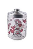 Excelsa 65387, Gnome Sweet Home voorraadpot met deksel, 800 ml, glas, 10 x 10 x 15 cm
