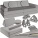 Tectake Speelbank Lilly - Kinderbank - Modulair - Slaapbank - 160cm - Grijs