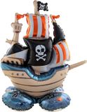 Folat Staande Folieballon - Piratenschip - 70 x 81 cm