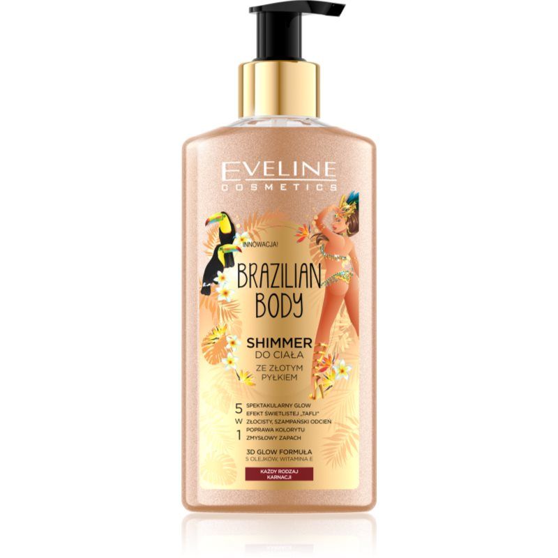 Eveline Cosmetics EVELINE BRAZILIAN BODY SHIMMER DO CIA?A ZE Z?OTYM PY?KIEM 150ML