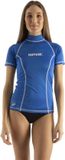 Seac T-Sun Short - Rashguard voor zwemmen voor dames - Surfen - Duiken - UVbescherming - Blauw - L