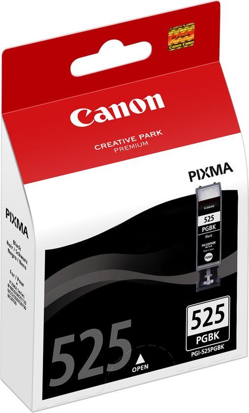 Canon PGI-525PGBK Black Ink Cartridge - Original - For Canon PIXMA Printers