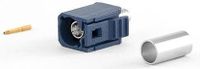 FAKRA connecteur, type C, pour câbles RG58, bleu, avec pince à sertir