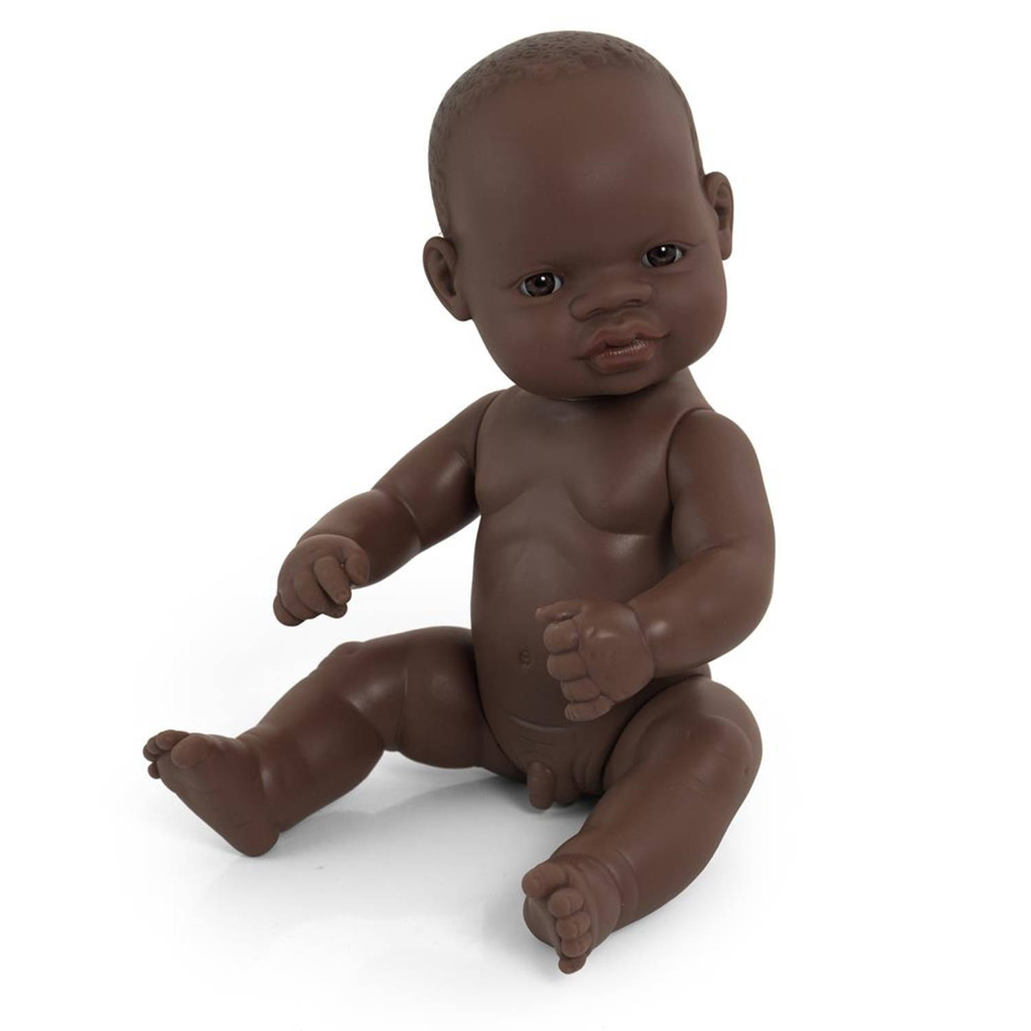 Miniland Babypop Afrikaans Jongen 32 Cm Bruin