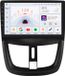 Happiq Autoradio met Bluetooth et CarPlay pour Peugeot 207/207CC (2006-2015) - Double Din - Noir