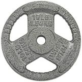 Sporzon! Gietijzeren 1-inch Grip Plaat Gewichtsplaat voor krachttraining, Gewichtheffen en Crossfit, Single
